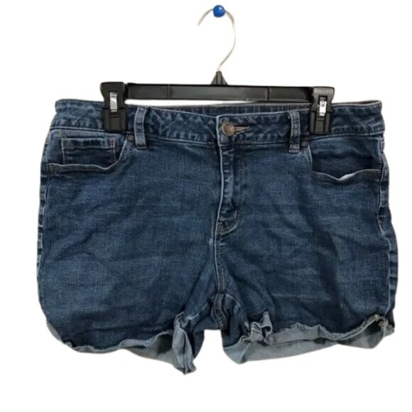 A New Approach Womens Blue Denim Short mini jean shorts size 12 - Picture 1 of 6